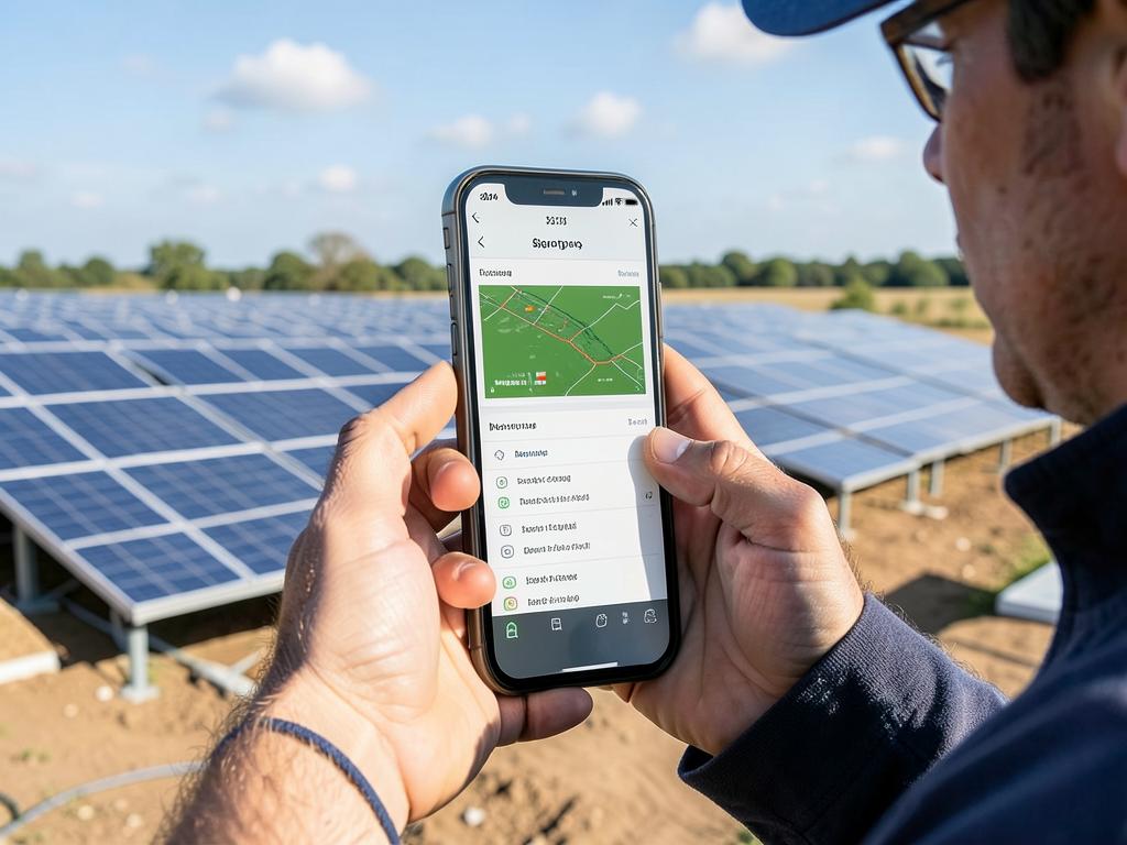 Kollégánk bemutatja a rendszer felügyeleti alkalmazását telefonon